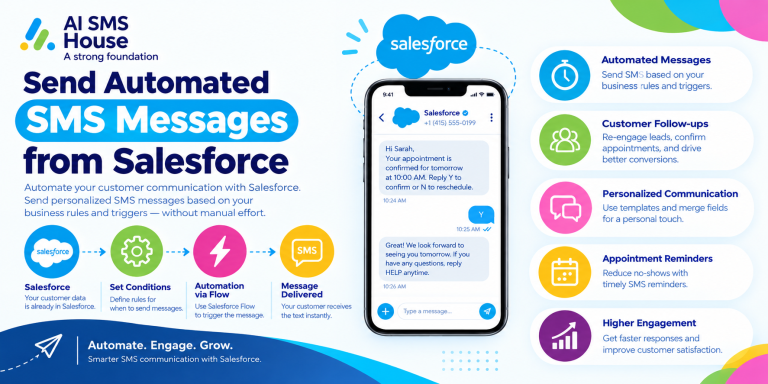 2send automated sms message from salesforce