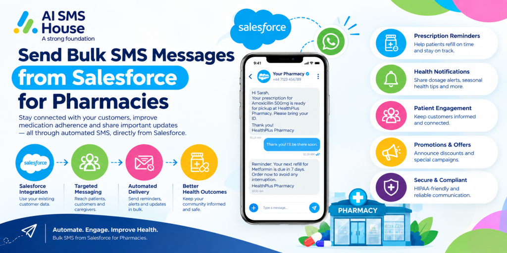 Send Bulk SMS Messages from Salesforce for Pharmacies