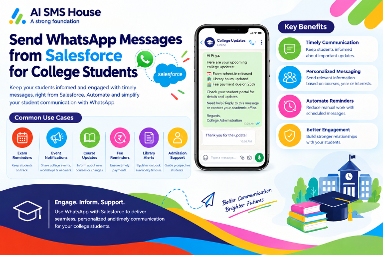 Send WhatsApp Messages from Salesforce for College Students