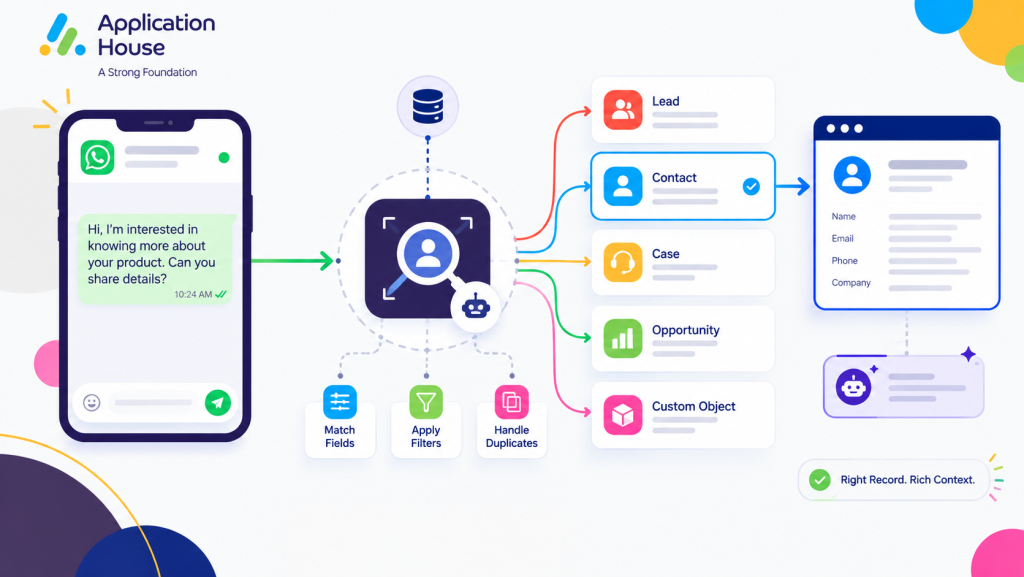 Automatically Find Any Salesforce Record for Incoming WhatsApp Message