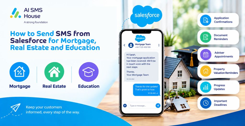 How to Send SMS from Salesforce for Mortgage Customers