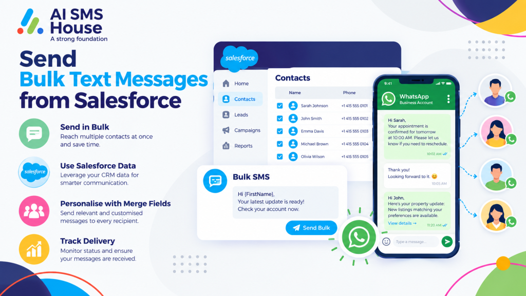 send bulk text messages from salesforce
