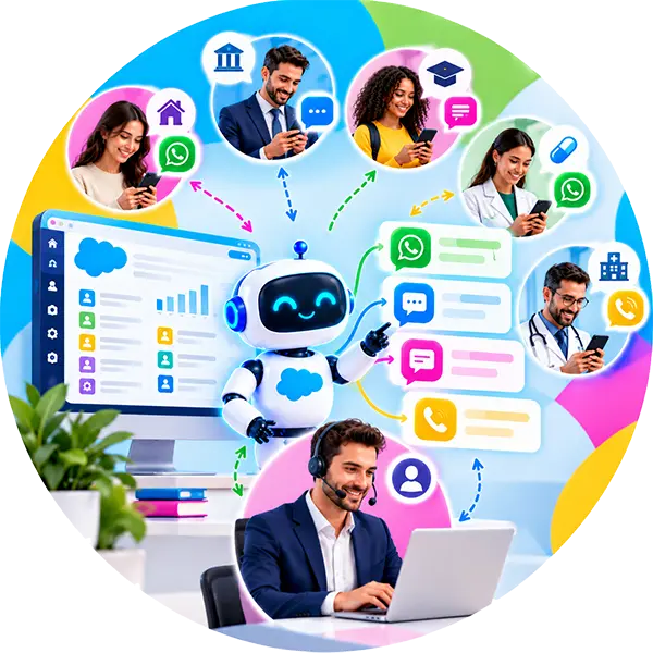 Send automated SMS from Salesforce Using Agentforce AI Agents
