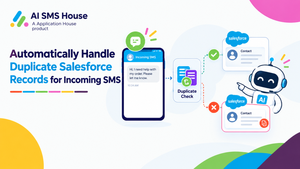 Automatically Handle Duplicate Salesforce Records for Incoming SMS